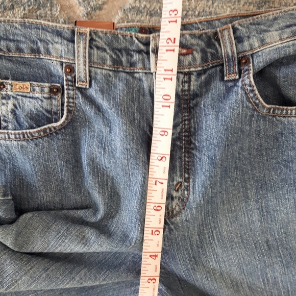 Lois High Rise Mom Relaxed Jeans Medium Wash Stretch Size 29 - Picture 10 of 15